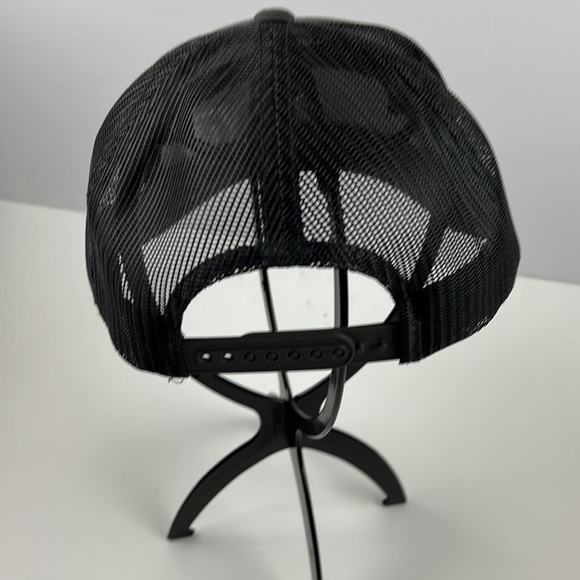 Axed Baseball Cap  - Charcoal Grey Trucker Style - Picture 2 of 4